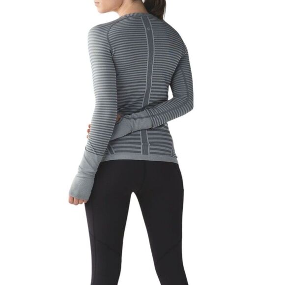 Lululemon Swiftly Tech Long Sleeve Crew Heathered Slate - Picture 4 of 8